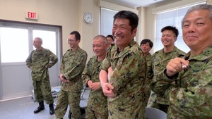 Soldier connects with Japan Ground Self-Defense Force counterparts through English class