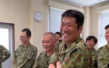 Soldier connects with Japan Ground Self-Defense Force counterparts through English class