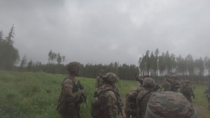 B-Roll: Michigan Army National Guard soldiers assault trenches at Exercise Baltic Viking