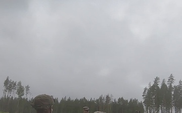 B-Roll: Michigan Army National Guard soldiers assault trenches at Exercise Baltic Viking