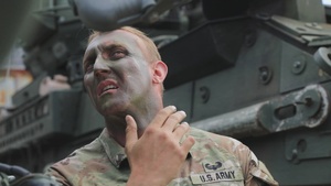 2CR Soldiers execute room clearing readiness training during Saber Guardian 25