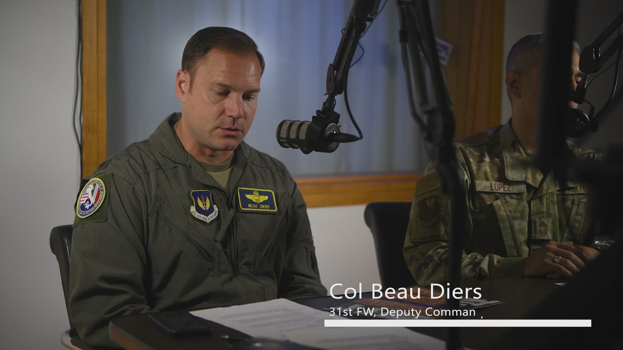 On this edition of &#39;Wyvern 1 Radio&#39; Col. Beau Diers, 31st Fighter Wing deputy commander and Chief Master Sgt. Daniel Lopez, 31st Maintenance Group senior enlisted leader, discuss upcoming events at Aviano Air Base, Italy, June 13, 2025. Throughout the segment, Diers and Lopez touched on the 57 th Rescue squadron’s training with the Swedish Air Force, Summer Dorm Bash, and the Ciao Board Meeting. (U.S. Air Force video by Airman 1st Class Parker Dummer)