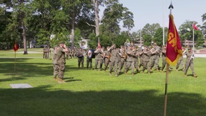 Marine Wing Headquarters Squadron 2 change of command ceremony (B-Roll)