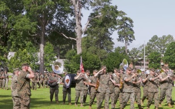 Marine Wing Headquarters Squadron 2 change of command ceremony (B-Roll)