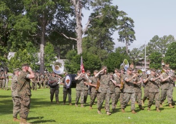 Marine Wing Headquarters Squadron 2 change of command ceremony (B-Roll)
