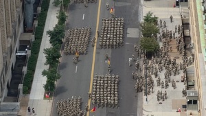 U.S. Army equipment is staged in Washington D.C. for 250th Birthday