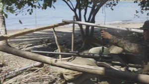 KAMANDAG 9 B-Roll: MRF-D 25.3 conceals fighting positions for counter-landing live-fire