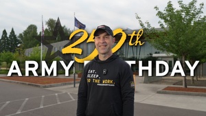 Oregon Army National Guard Soldiers conduct ruck march to celebrate Army’s 250th birthday