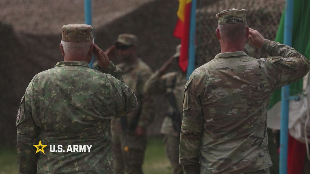 7th Engineer Brigade works with Romanian and Italian soldiers in Saber Guardian 25