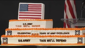 250th Army Birthday Festival Official Ceremony w/cake cutting