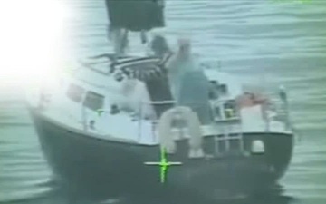U.S. Coast Guard responds to flooding 30-foot sailing vessel with two aboard in Grand Traverse Bay, Michigan