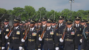 Soldiers kick off 250th Army Birthday Parade