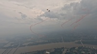 U.S. Army Parachute Team jumps for Army 250th Birthday Parade