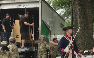 U.S. Army Soldiers Prepare at West Potomac for the Army 250th Birthday Parade
