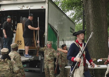 U.S. Army Soldiers Prepare at West Potomac for the Army 250th Birthday Parade