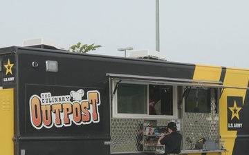 Grand Opening of 1st Culinary Outpost Food Truck on Humphreys-B-roll