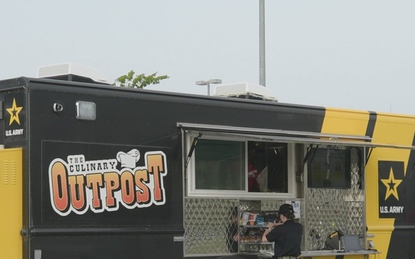 Grand Opening of 1st Culinary Outpost Food Truck on Humphreys-B-roll