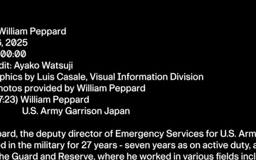 #Army250 Army Veteran Spotlight_William Peppard, U.S. Army Garrison Japan