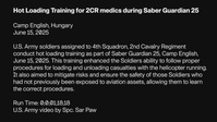 Hot Loading Training for 2CR medics during Saber Guardian 25