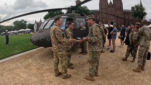 Maryland Guard aviators support Army 250th static display