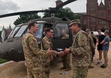 Maryland Guard aviators support Army 250th static display