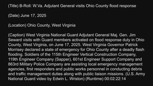 B-Roll: W.Va. Adjutant General visits Ohio County flood response