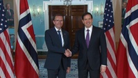 Secretary of State Marco A. Rubio meets with Norwegian Foreign Minister Barth Eide