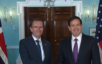 Secretary of State Marco A. Rubio meets with Norwegian Foreign Minister Barth Eide