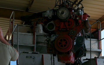 1 SOLRS restores fire truck with rare in-house engine swap