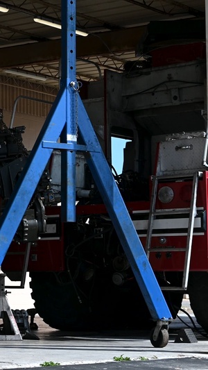 1 SOLRS restores fire truck with rare in-house engine swap