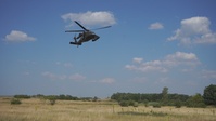 12CAB Soldiers conduct  simulated MEDEVAC hoist training with a UH-60 Black Hawk helicopter