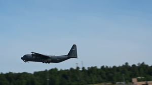 C-130s and KC-135s take off during Red Flag-Alaska 25-2