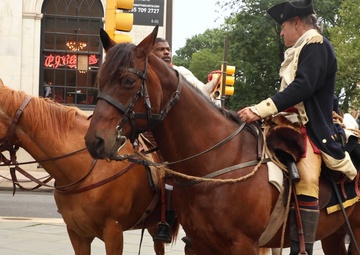 B-Roll: Wreath-laying ceremony at Tomb of the Unknown Revolutionary Soldier in Philadelphia