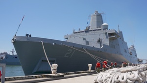 USS New York Departs Naval Station Norfolk for Atlantic Alliance 2025