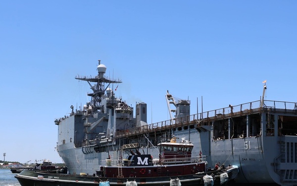 USS Oak Hill Departs in Atlantic Alliance 2025 support of exercise Atlantic Alliance 2025