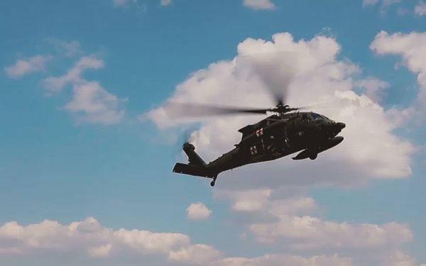 12CAB Soldiers conduct MEDEVAC hoist training during Saber Guardian 25