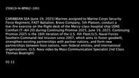 Marines Live-Fire Exercise Aboard USNS Comfort