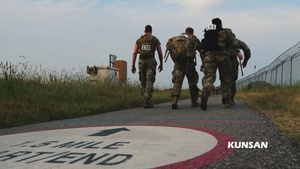 Kunsan AB participates in the annual Norwegian Foot March