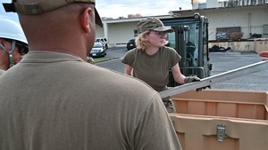 B-Roll 134th FSS Airmen build shelter in training event