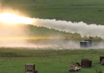 Drone footage from Fort Sill Army 250th live fire