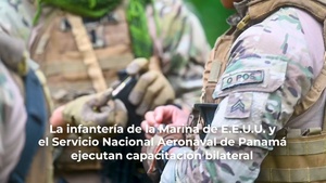La infantería de la Marina de E.E.U.U. y el Servicio Nacional Aeronaval de Panamá ejecutan capacitación bilateral