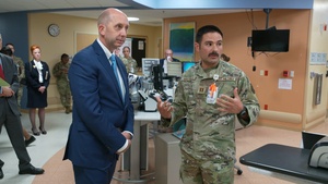 Dr. Stephen Ferrara tours Keesler Medical Center