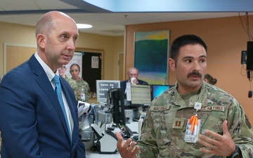 Dr. Stephen Ferrara tours Keesler Medical Center