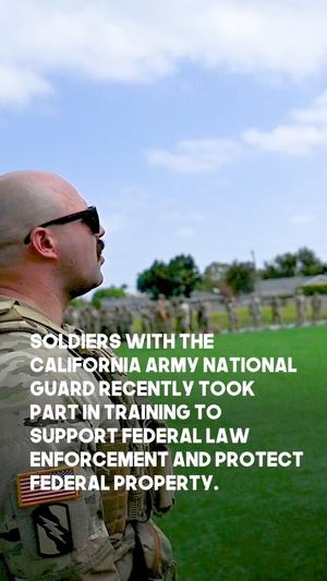 California Guard trains to protect federal law enforcement and property