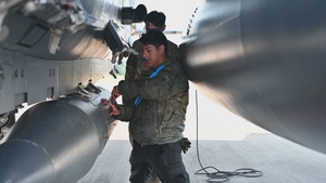 F-15s and F-35s take off for Atlantic Trident 25 B-Roll