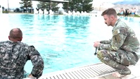 Region VII Best Warrior Winners train in the pool