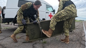 B Roll - El Salvador, US, Canadian forces accomplish tactical combat casualty care simulated exercise