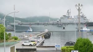 USS Tripoli Arrives in Sasebo