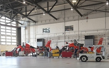 B-Roll: U.S. Coast Guard AMTs and AETs service MH-65 Dolphin