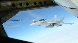 Atlantic Trident 25: 100th ARW refuels Finnish Air Force F/A-18s